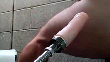 Boy Joey's ass gapes from gay machine.