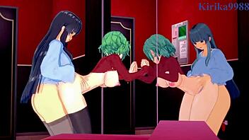 hikage and ikaruga intense lesbian play and futanari sex - senran kagura hentai 😉
