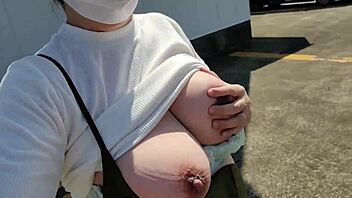 frustrated married lady spreads legs for outdoor masturbation