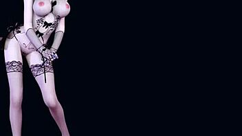 i saw 3d big boobs asian stripper in lingerie get fucked hard