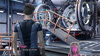 Asian MILF scientist in 3D space porn adventure