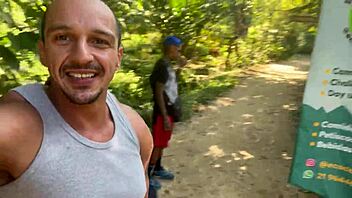 we took the hot girl to the waterfall and fucked her