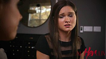 After the eulogy, sneaky lesbian fingering unfolds in tender moment