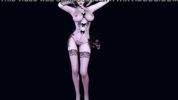 i saw 3d big boobs asian stripper in lingerie get fucked hard