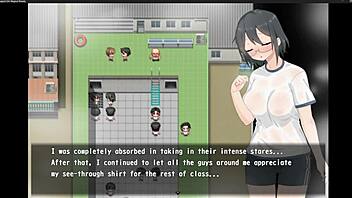 Magical girl with big breast in exhibition in this anime hentai