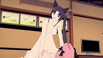 Hey, check out Ushiwakamaru, Scathach, and Astolfo in intense sex with creampies in Fate Grand Order hentai