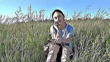 Hey, see this cartoon brunette teen squirt while banging hard?