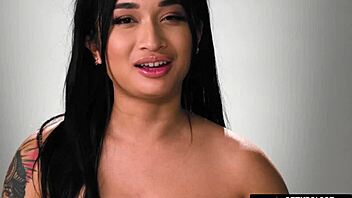 a close-up look at avery black's solo orgasm with toys and fingering