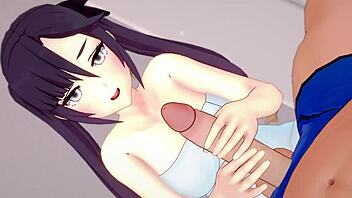 Mona strips towel for intense fucking.