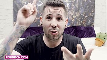 Hot Milf Brunette Latina with Big Ass Screws Pornstar on Live Show for Taster Fans.