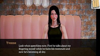 My new family game with redhead and big tits in hentai style