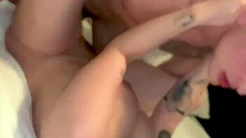 Sucking and banging two hot jocks with my big natural tits