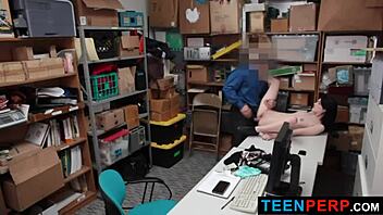British teen gets punished by police officer in office