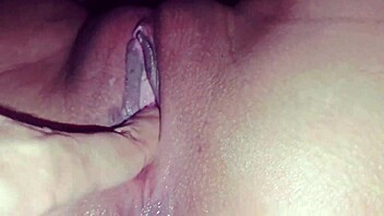 She's got a very wet and juicy pussy that's so horny.