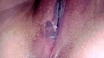 She's got a very wet and juicy pussy that's so horny.