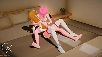 Sword Art Online Asuna in Futanari Hentai Sex Gaming Action 😈