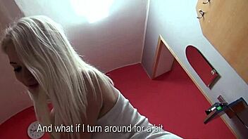 busty masseuse fucks stranger in outdoor pickup hardcore.