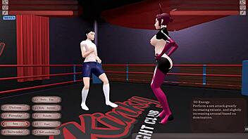 Femdom wrestling and hard anal sex in a kinky game