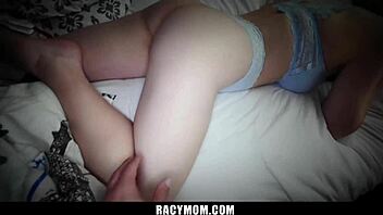 Holy! Stepmom Sucks Stepson’s Throbbing Cock in Her Hungry Mouth!