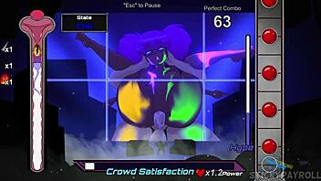 met girl at rave made her wet in hentai game 😏