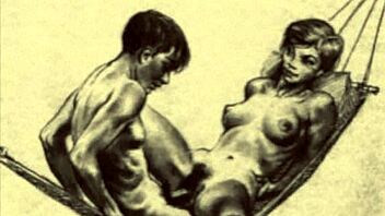 these vintage erotic drawings are so retro and fun to look at