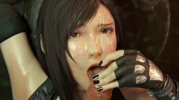 i'm loving this hentai fantasy where tifa gives an intensive blowjob
