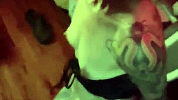 Beautiful tattooed girlfriend Sandraxo1 gives blowjob while bound in bondage