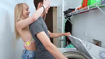 Is stepsister Stella Chiyoki getting bored and boned at grandma's house?