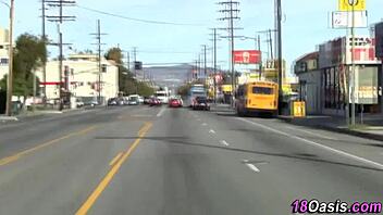 European Teen Fingered Outdoors In Public