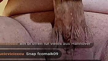 Jerking my cock on livecam while using my toy