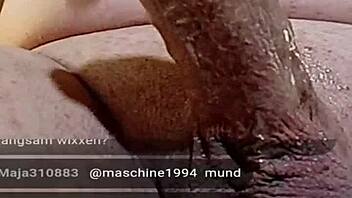 Jerking my cock on livecam while using my toy