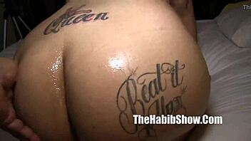 Phat booty lady queen teases with amateur POV striptease