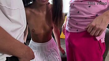 Ever tried banging a cute girl and her boyfriend after a street meet?