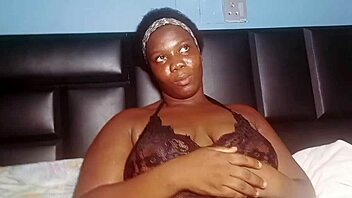 Seductive Ebony Babe Konyefa in Casting Session