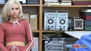 kiara gets her cunt banged rough at work with group