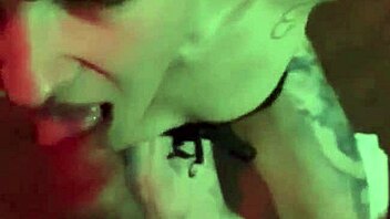 Beautiful tattooed girlfriend Sandraxo1 gives blowjob while bound in bondage