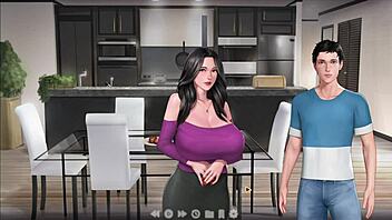 Stepsister and neighbor's daughter fuck with big cocks in front of me.