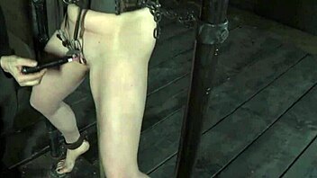 Prodding Beautiful Brunette's Taut Asshole With Toys In BDSM Session