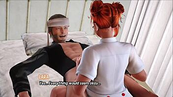 MILF nurse gives big cock a good sucking and fucking