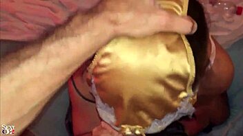 French Amateur Compilation In Satin Lingerie Blowjob