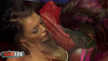 ebony goddess and busty brunette get deep fucked by big cock