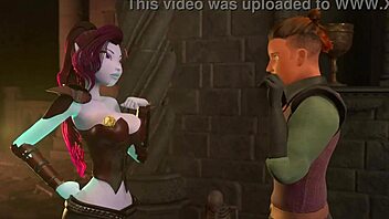 Busty Elf Dominates Cock