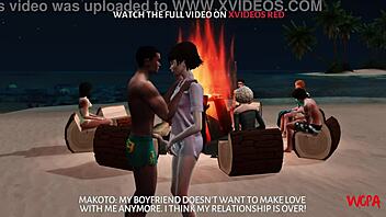 3D animated porn: Cheating wife in Hawaii - Animecheating