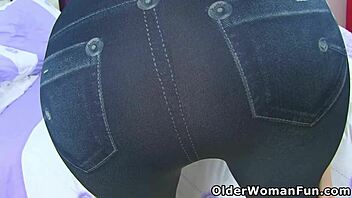 british milf red preps for naughty fun