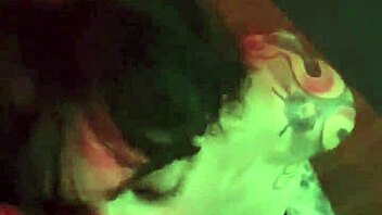 Beautiful tattooed girlfriend Sandraxo1 gives blowjob while bound in bondage