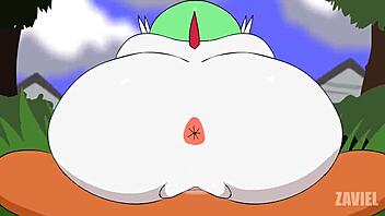 Gardevoir begs, 'Breed me with monster cock and cum on big ass.'