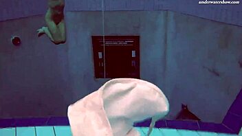 i watch alla swim naked in hot pool