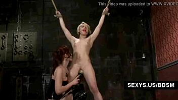 Check out this intense lesbian bondage session