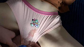 the hottest pussy rubbing and cum on roommates kinky panties?