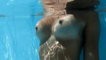 Hey, ever seen milf Angelica naked by the pool like this?